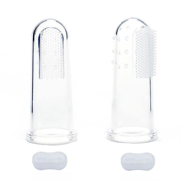 Pet Silicone Finger Toothbrush, Suitable For Dogs And Cats, 2-Pack