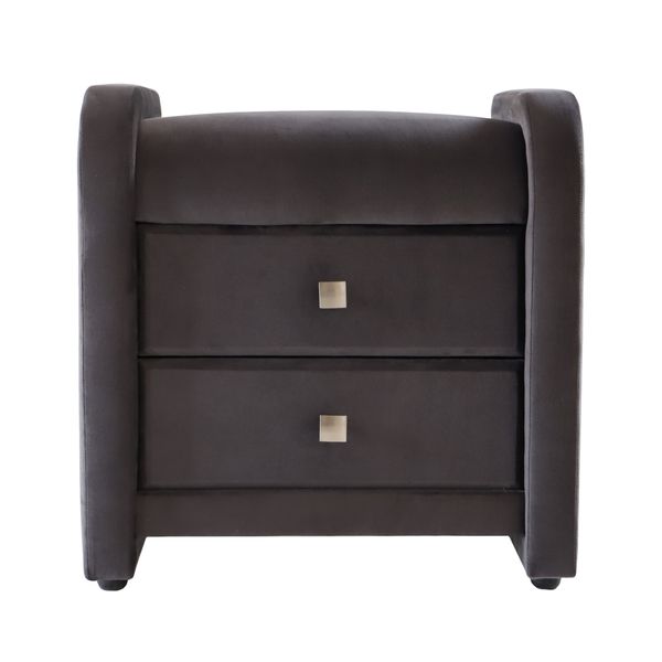 Zarra Velvet Collection - Two Drawer Pedestal