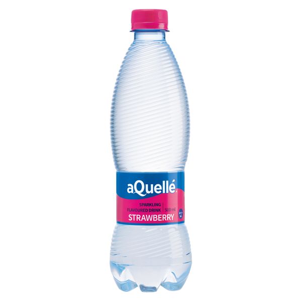 aQuell - Strawberry Flavoured Sparkling Drink - 6 x 500 ml