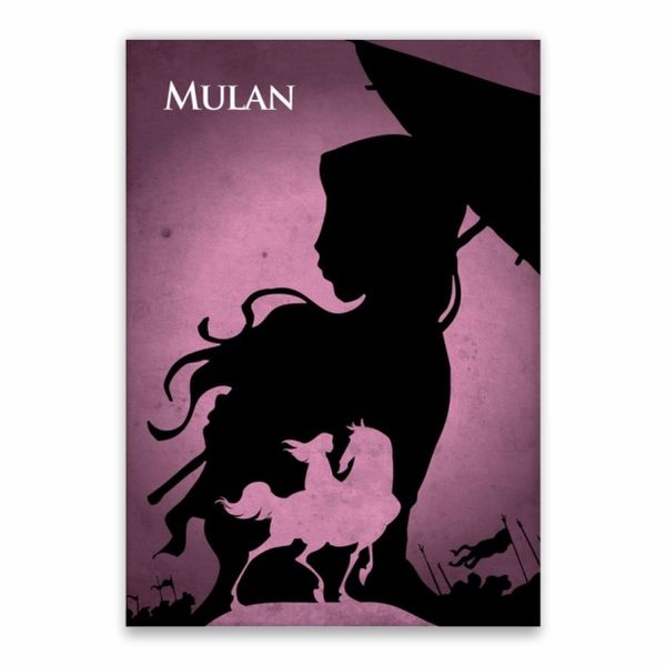 Mulan Silhouette Poster - A1
