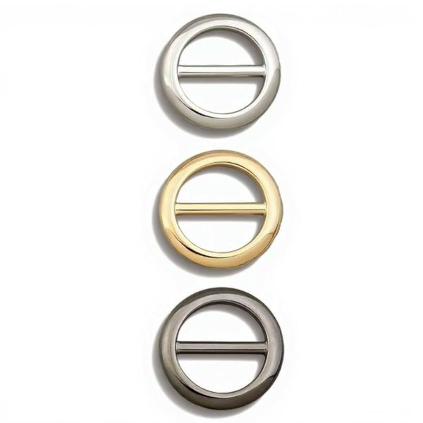 StyleLoop Metal Trio Shirt Ring Knots Clips Cincher &amp; Scarf Buckle Set