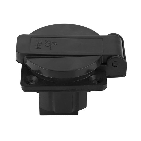 Waterproof Generator Socket, German Style Industrial Plug 250V 16A Black