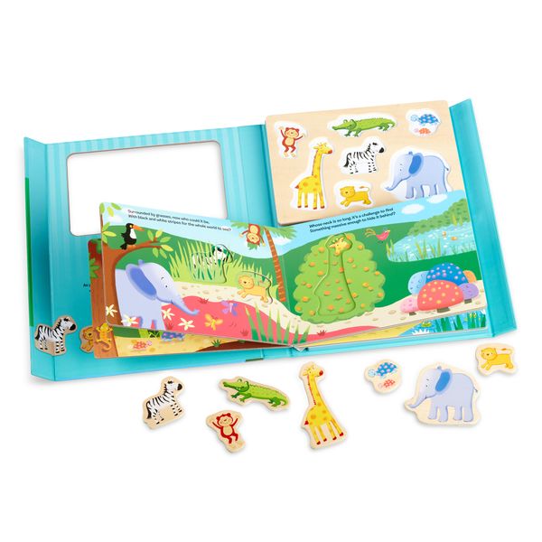 Melissa &amp; Doug Book &amp; Puzzle Play Set: In the Jungle