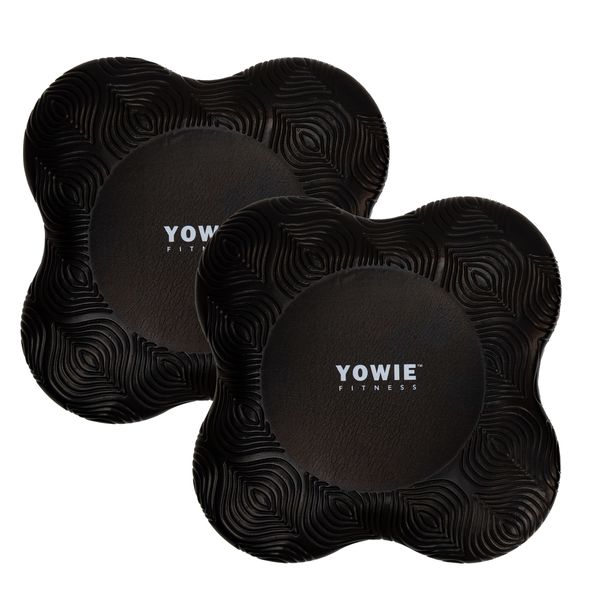 Yowie - Knee Pads - Kneeling Cushions for Yoga and Fitness - 1 Pair - Black