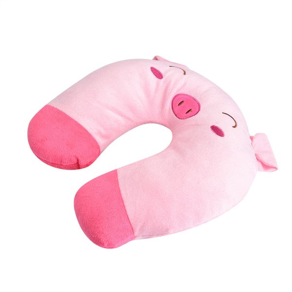 Kids U Shaped Travel Pillow Pig Design