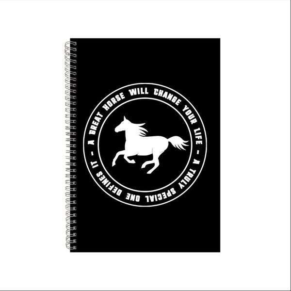 Horse Wire Bound Notebook Gift Idea Writing Books A4 Notepad