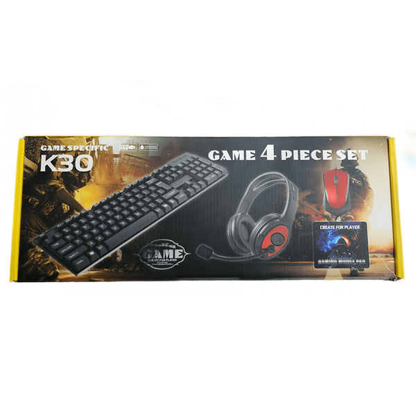4pcs Gaming Set For PC - K30