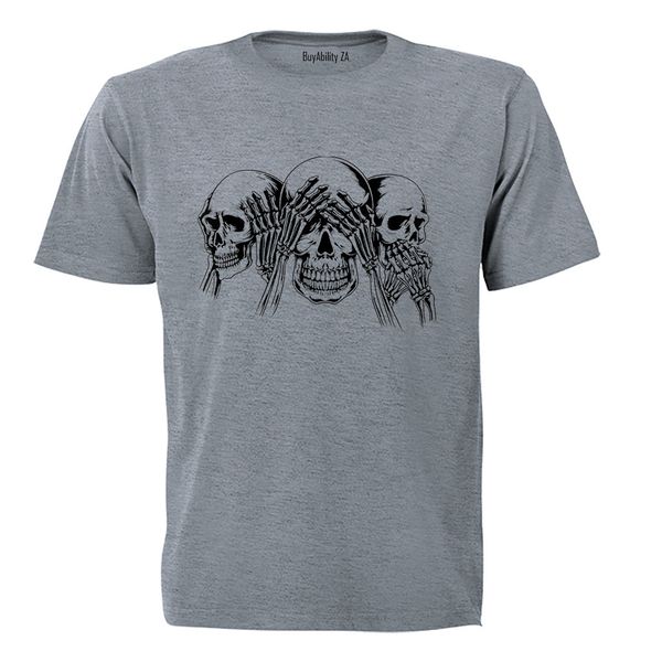Skeleton No Evil Adults T-Shirt