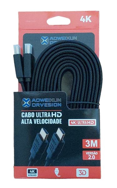 HDMI - High Speed 4K Digital Audio and Video Cable - 3 Meters