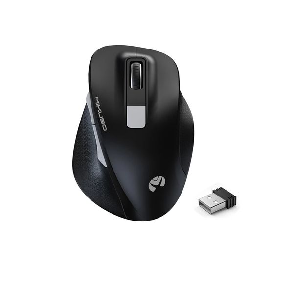 DW Mikuso 2.4Ghz Wireless Mouse 1600DPI - Black - MOS-W102