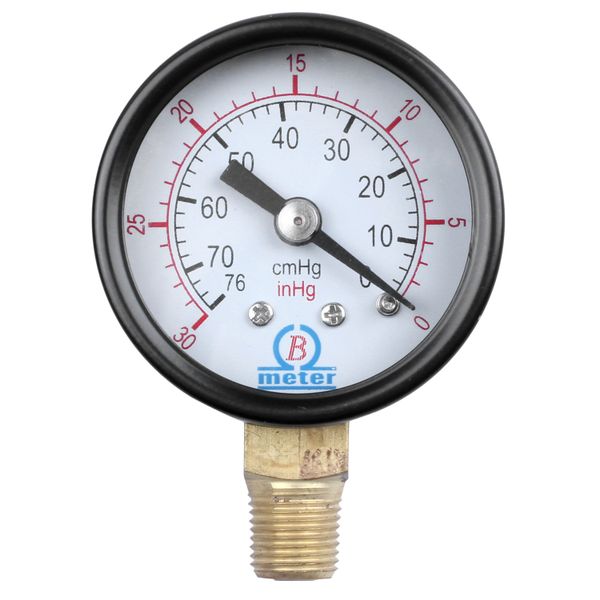 Male Threaded Pneumatic Air Vacuum Pressure Gauge Compatible with None