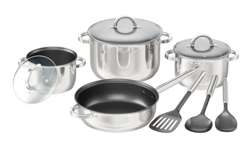 Bennett Read Cuisine Craft Non-Stick 10-Piece Stainless Steel Cookware Set