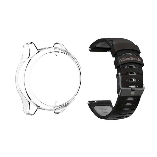 Killer Deals 20mm Silicone Strap &amp; Case Compatible with Garmin Vivomove 3S