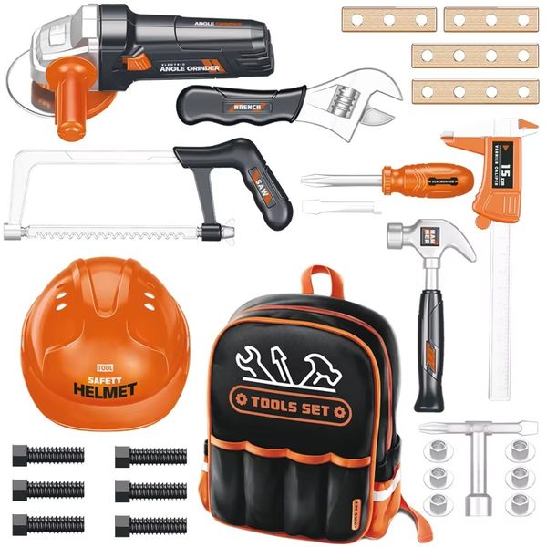 Kids Toolset With Mini Backpack and Grinder