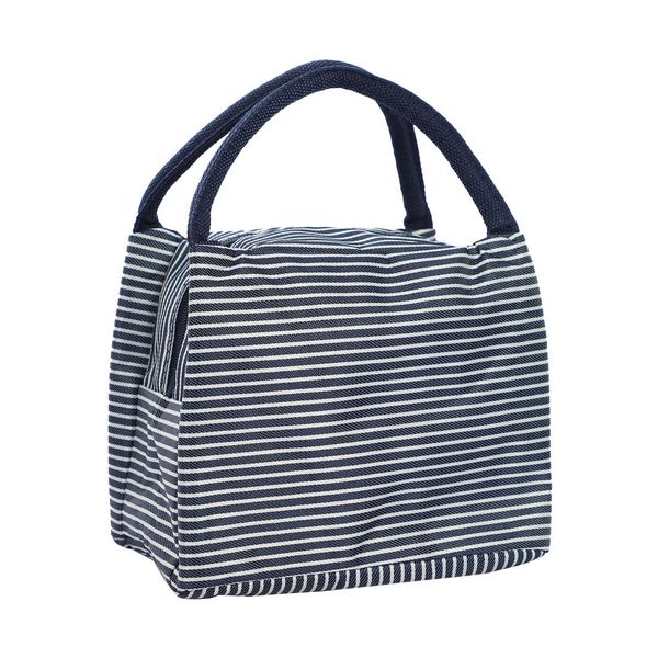 Blue And White Stripped Food Bag