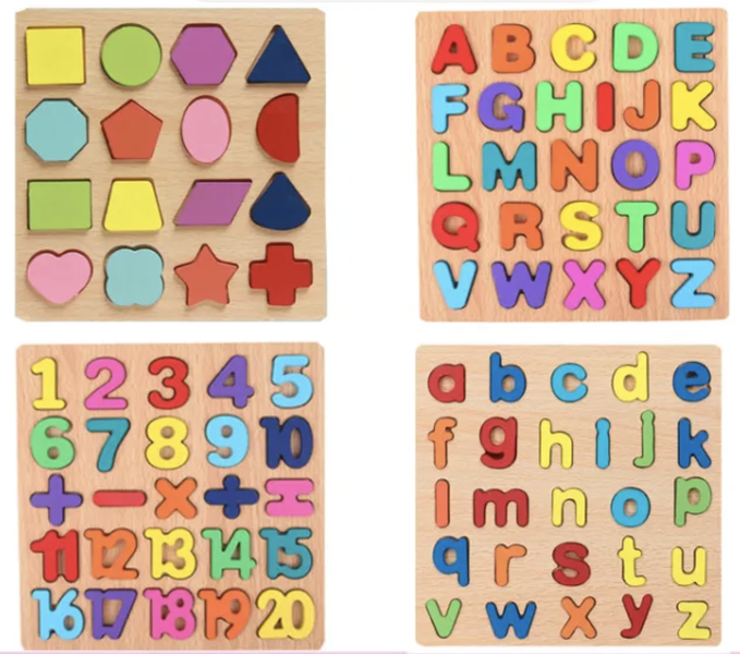 4-in-1 Activity Learning Toy for Toddlers: ABCs/ABCs, Numbers &amp; Shapes