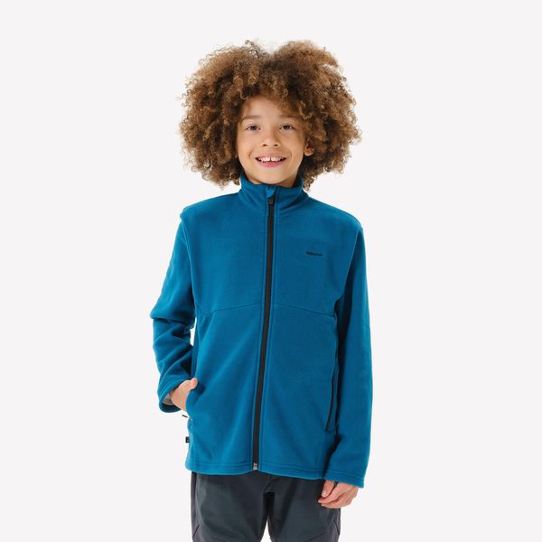 Quechua Kid's Fleece Hiking Jacket - MH500 ZIP TW - 7-15 Years - Blue