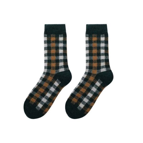 SoGood-Candy - Socks - Green &amp; Tumeric Plaid