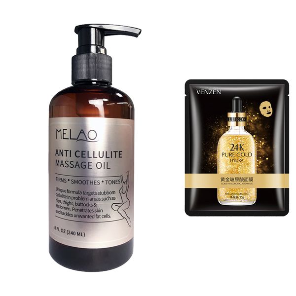 MELAO Anti-Cellulite Massage Oil 240ml - Bundle