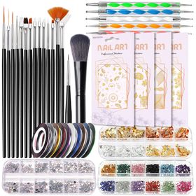 Nail Art Kit, Nail Design Kit, Nail Art Tools with Nail Art Brushes Set