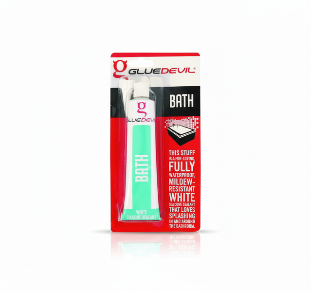Glue Devil Silicone Sealant 90ml - Waterproof Bathroom White