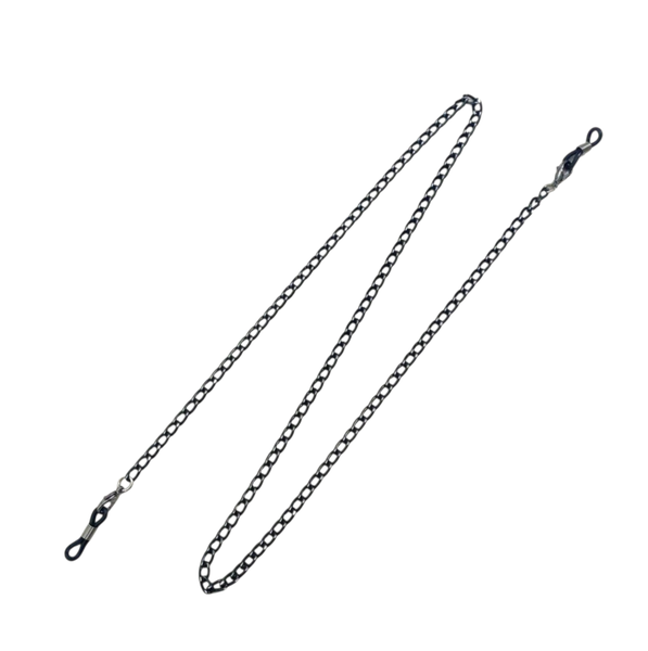 Black Metal Beaded Glasses Chain ,Fashion Anti-Slip Eyewear Strainer