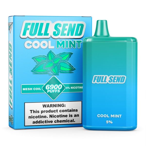 Full Send 6900 Puffs Rechargeable Disposable Vape - Cool Mint