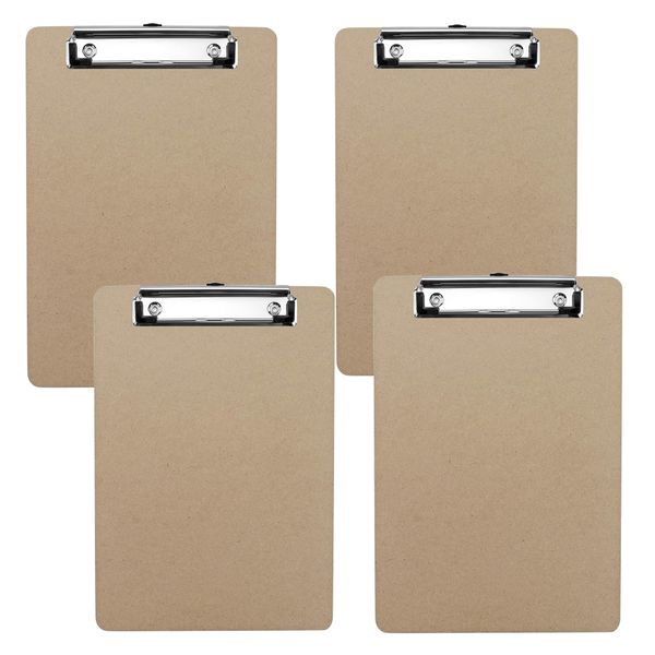 Office Stationery A4 Paper Clipboard Writing Pad Exam Board For Kids 4 Set