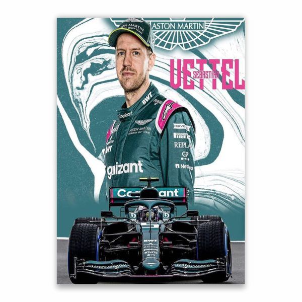 Sebastian Vettel Aston Martin Poster - A1