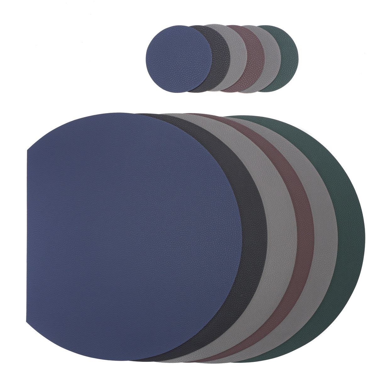 Leather Placemats Faux Mixed Color Straight Edge Buy Online in