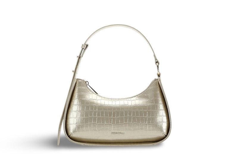 Chrisbella Classic Gold Shoulder Bag - Gold