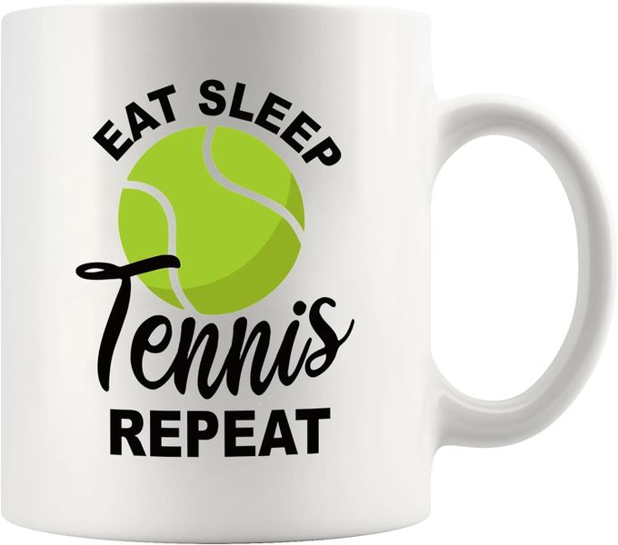 Eat,sleep,tennis,repeat-Father's day-Mother's day-Valentines-Christmas Mug