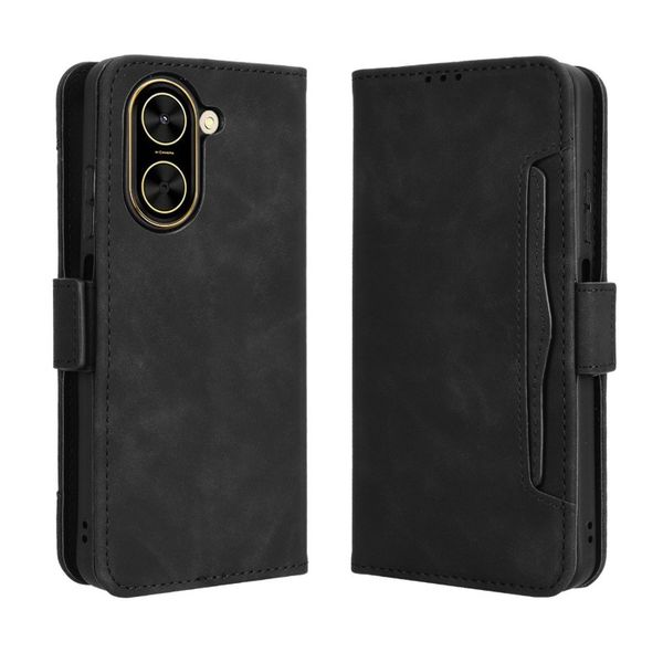 Multi Card Groove Leather Phone Case Compatible With Samsung Galaxy M15