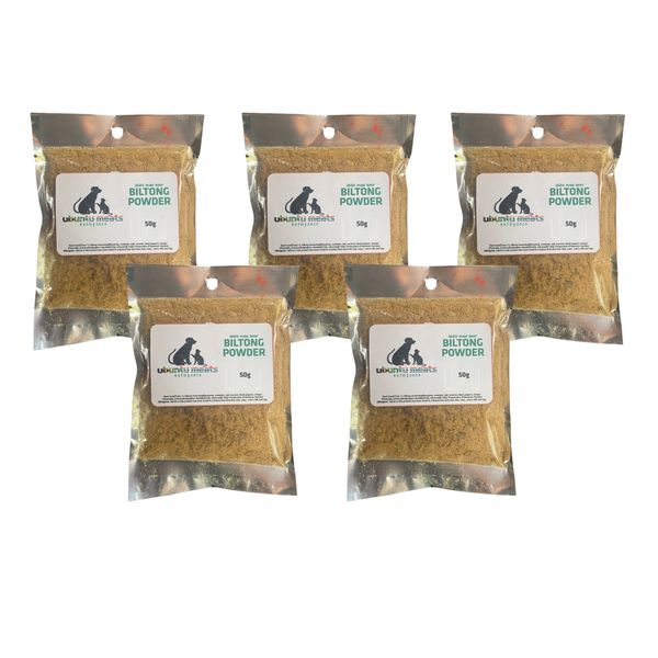 Ubuntu Paw Treats Biltong Powder 5 x 50g