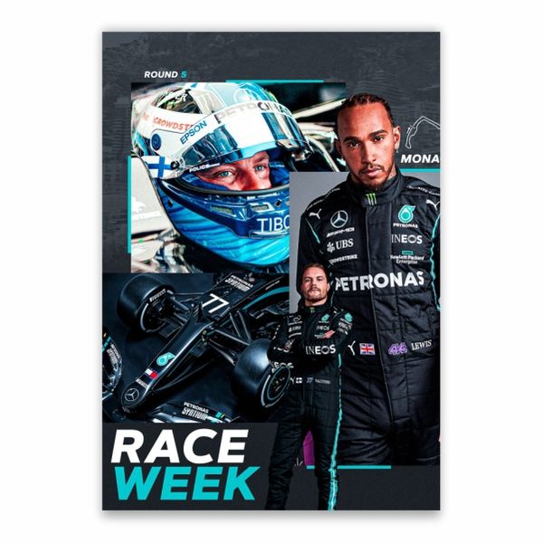 Lewis Hamilton Race Week - A1 Poster