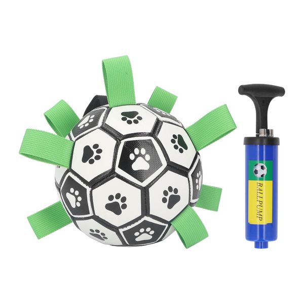 Dog Football Toy Squeak Bite Resistant Interactive Ball