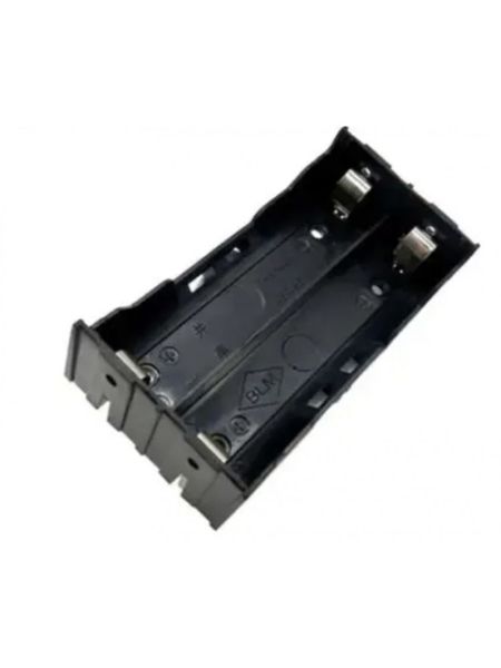 2-Slot 18650 Battery Case With Pins - Series or Parallel