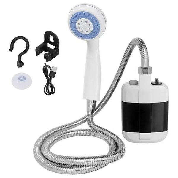 Portable Camping Shower Kit: USB Rechargeable Outdoor Handheld Pump Set
