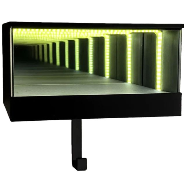 Infinity Garage Keychain, Wall Mounted Infinity Mirror LED Lamp Display