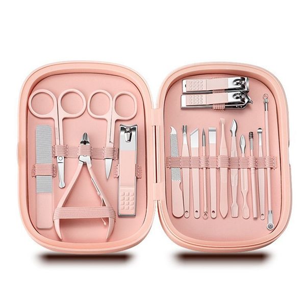 18 Pieces Professional Manicure &amp; Pedicure Kit &amp; Care Set
