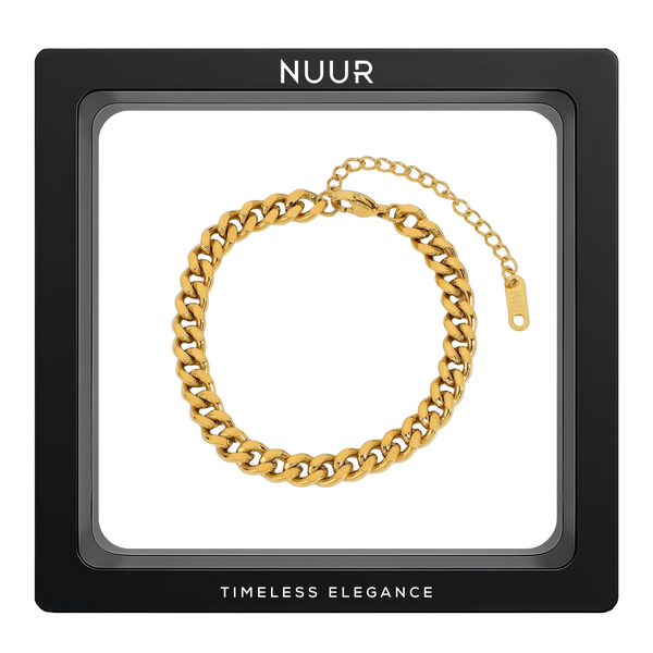 NUUR Vera Bracelet - 18K Gold-Plated, Non-Tarnish, Stainless Steel