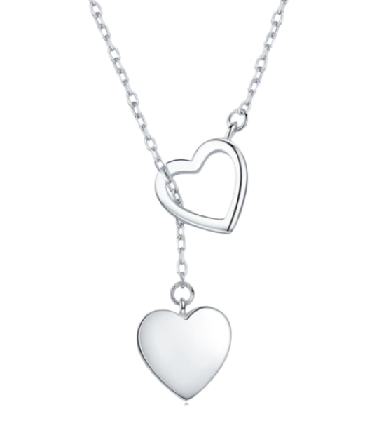YALLI - Double Heart Necklace
