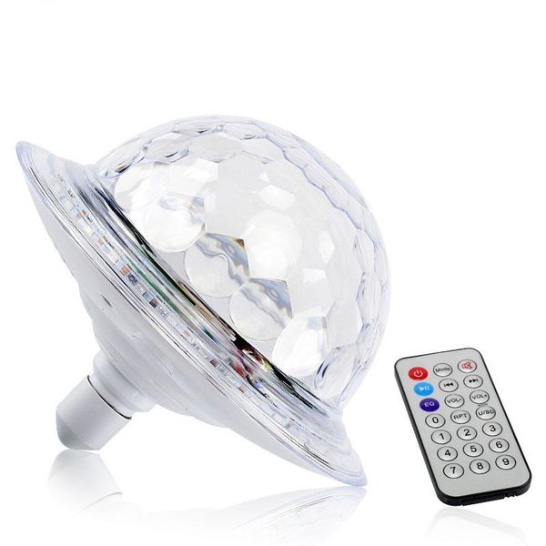Rechargeable LED UFO Speaker Crystal Magic Ball Disco Light &amp; Remote
