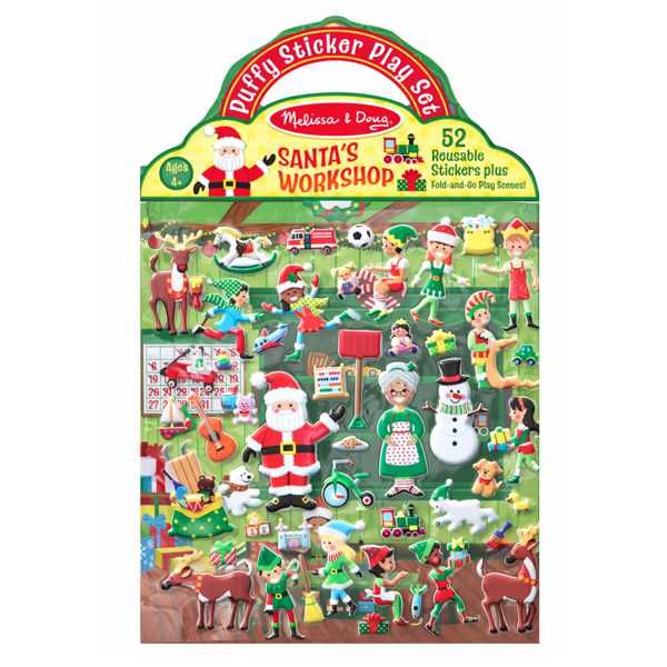 Melissa &amp; Doug Puffy Sticker Play Set - Santa's Workshop