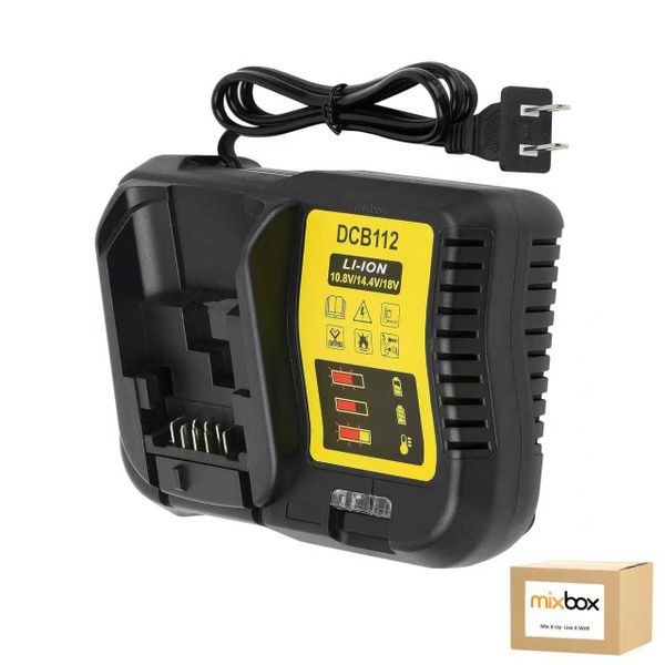 Mix Box 20V Li-ion Battery Charger, Compatible with Dewal