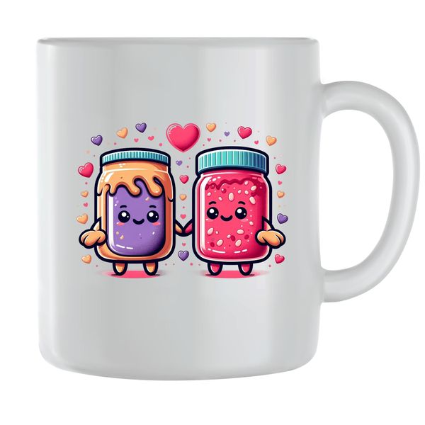 P&amp;B Coffee Mugs for Men Women with Matching Couples Graphic Cups Present092
