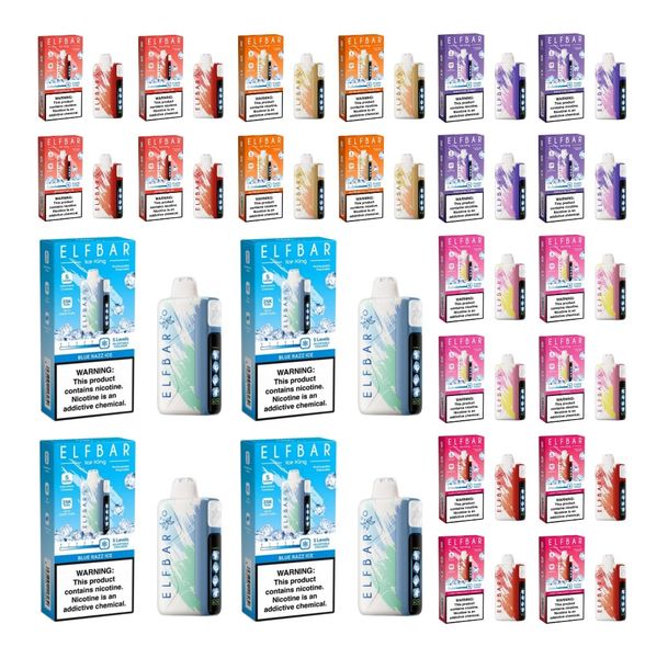 Elf Bar Ice King 25000 Puffs Disposable Vapes - Massive Combo (Pack of 20)