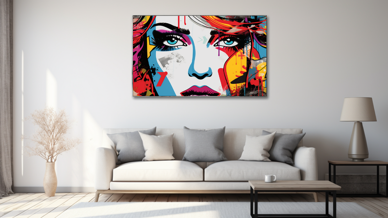 Canvas Wall Art -Pop Art Rebellion Abstract - MT0439