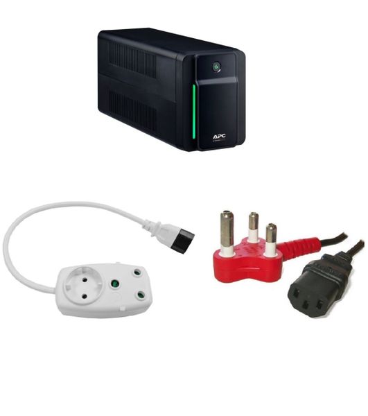 APC BX950MI 950VA UPS Bundle Deal Multi Plug IEC Cord + Power Cord