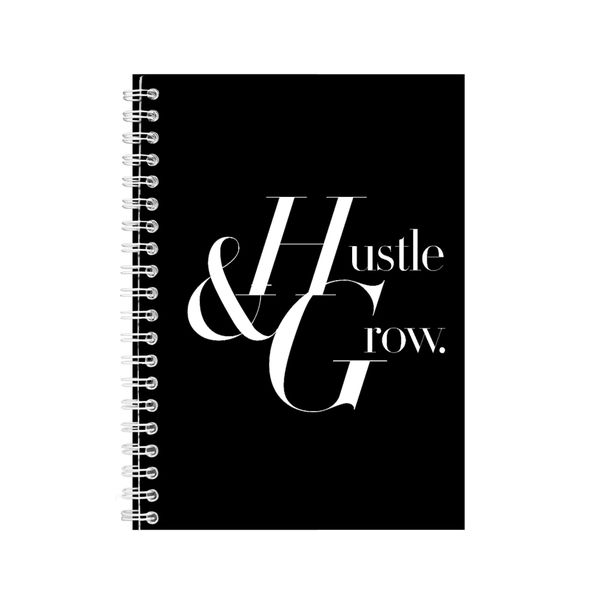 Grow A5 Notebook Spiral Lined Motivational Sayings Graphic Notepad Gift 224